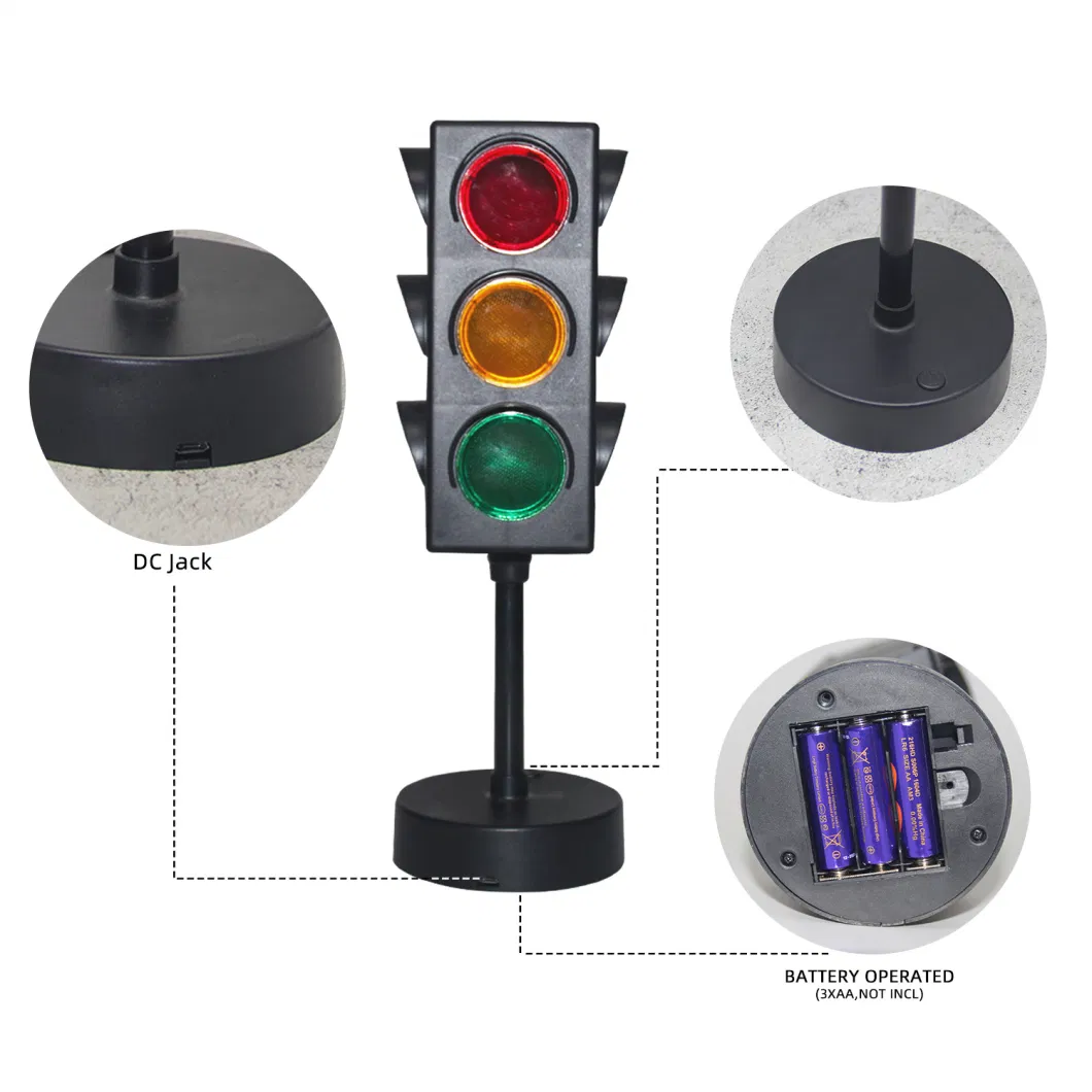 Factory Direct Mini Battery Blinking Traffic Signal Stop Lamps Flashing Traffic Lights