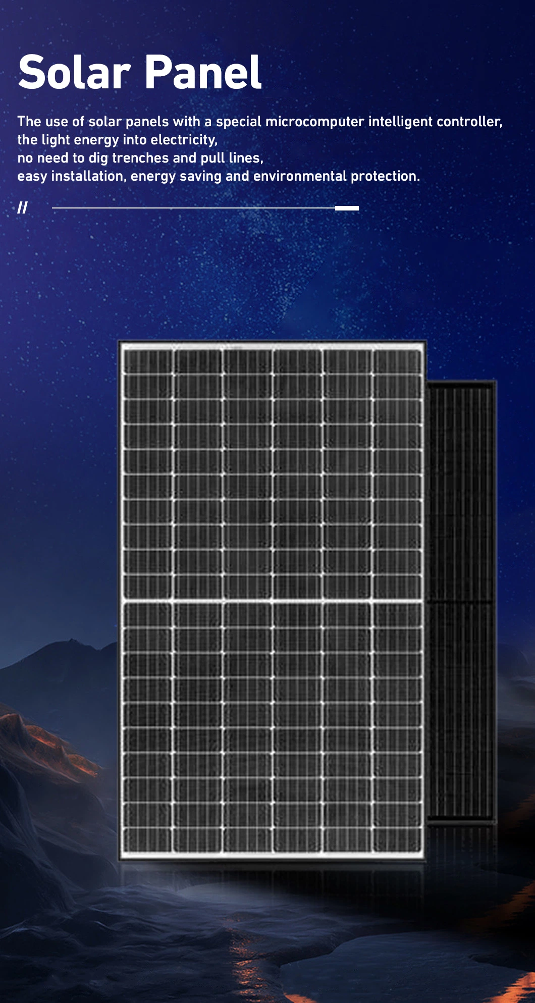 IP65 High Brightness Power Waterproof Outdoor Road Energy Saving LED Solar Panel Street Light with Pole