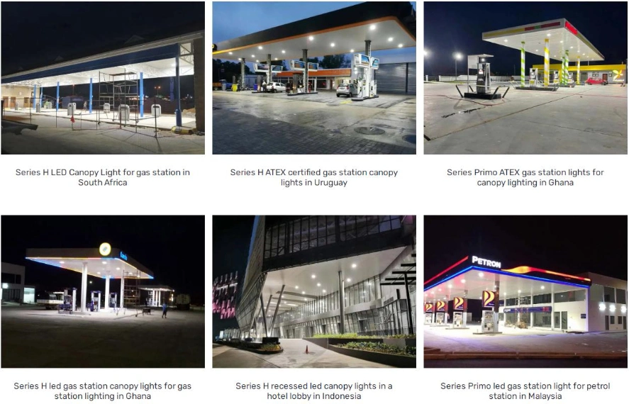 Explosion-Proof IP66 LED Gas Station Canopy Light 50W 100W 150W 200W 240W 180W 120W Flood High Bay Lamp