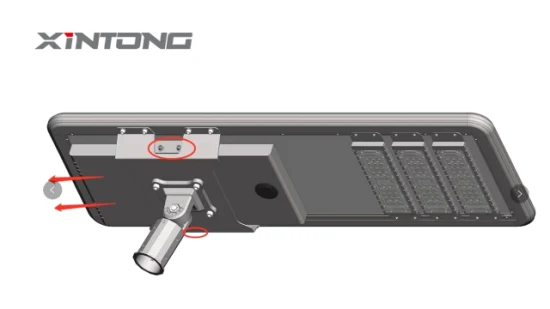 IP67 80W 방수 야외 에너지 절약 ODM 일체형 통합 태양광 발전 도로 LED 가로등(배터리 포함)